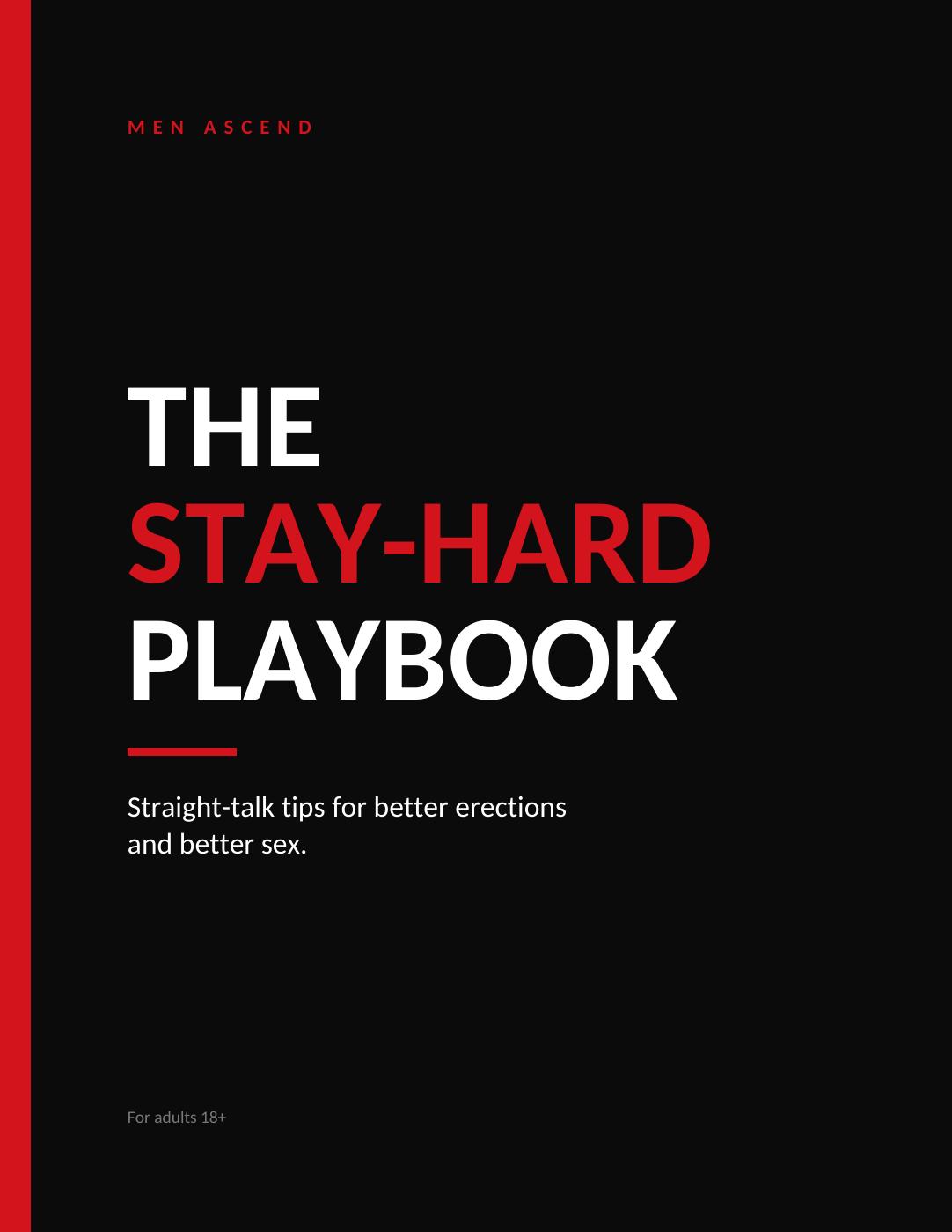 Actual cover of The Stay-Hard Playbook by Men Ascend
